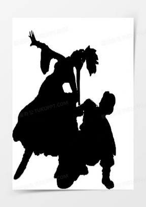 黑色少数名族舞蹈剪影