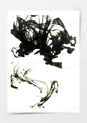 泼墨抽象画