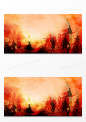 645古风花木兰戏剧电影宣传中国风背景967古代战争征战场景背景2705