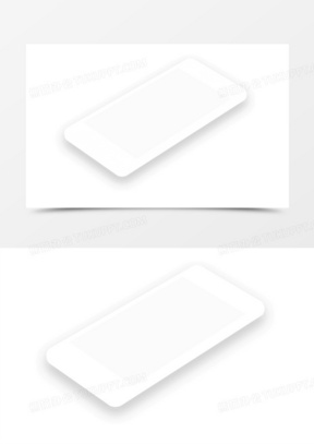 白色长方形卡片素材