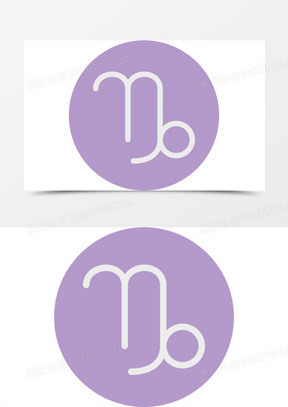 摩羯座的标志图案高清合集_熊猫办公