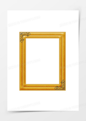 长方形黄色高档边框