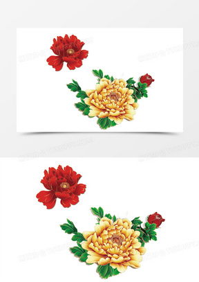 牡丹花花瓣图片素材