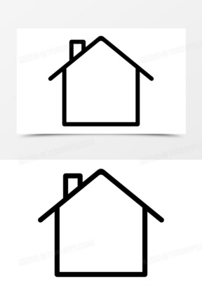 房子的轮廓图标