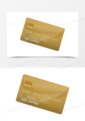 矢量手绘金色卡片