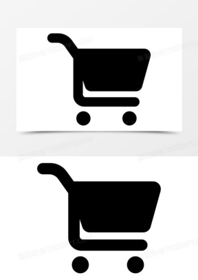 超市购物车的轮廓图标