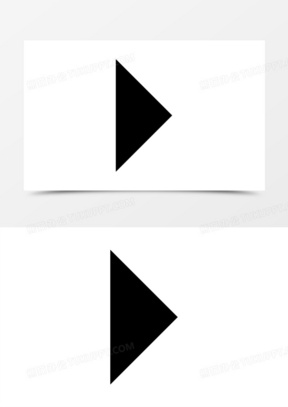 播放按钮三角形符号图标