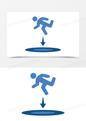 简约蓝色传送门图标元素