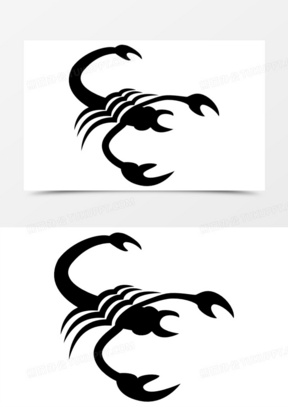 天蝎座的星座符号图标