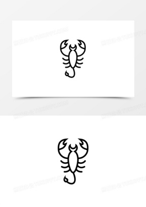 天蝎座图案标志图片下载_天蝎座图案简笔画大全_熊猫办公