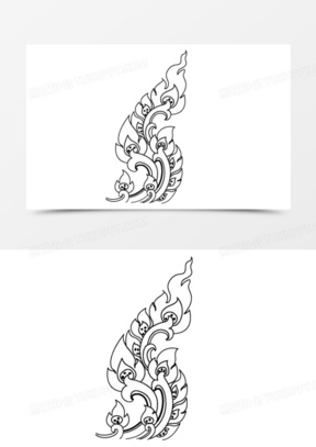 泰国花纹图片素材