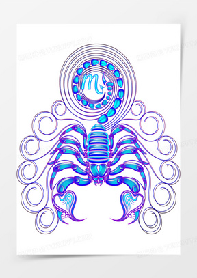 天蝎座图案标志图片