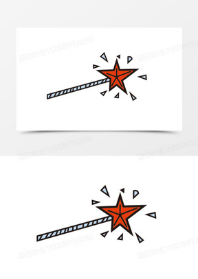 魔法棒怎么画 288x407