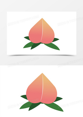 水果桃子图片素材