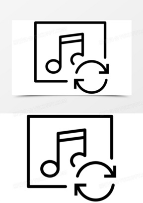 音乐图标循环模式图片