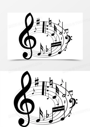 音乐符旋涡美妙音乐
