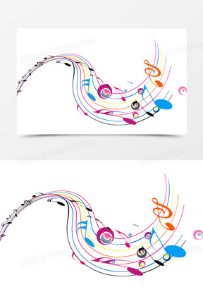 星星 五线谱70音乐乐谱音符五线谱210彩色五线谱130水彩