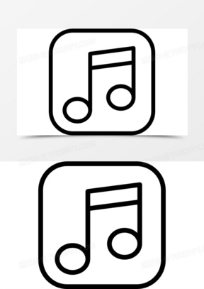 音乐的标志 简笔画图片