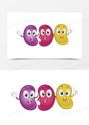 卡通豆图片素材