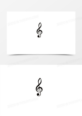 手绘合成黑色的音乐符号