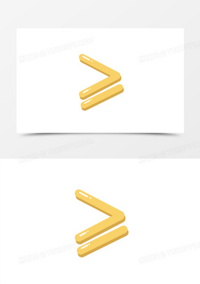 简约卡通大于等于符号免抠装饰元素