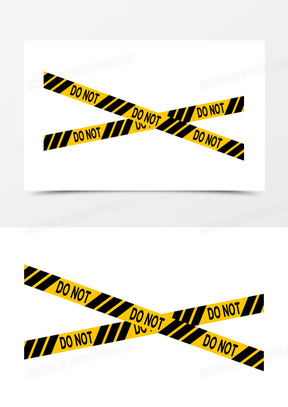 黄黑色警戒线警示长条装饰元素300黑色 燃烧 烧伤10黑黄相间盾牌51
