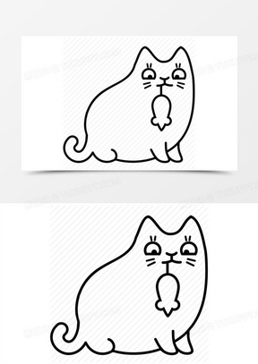 捉到老鼠的小猫咪