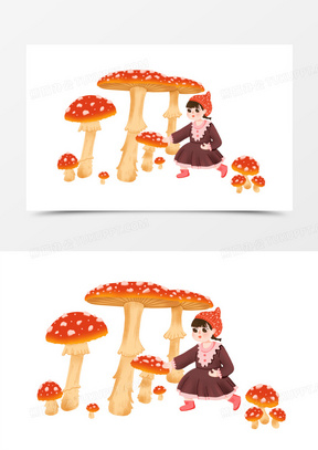 可爱卡通小蘑菇图片头像