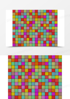 马赛克图片简单可爱的画法_马赛克图片效果图素材下载_熊猫办公