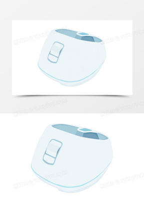 卡通矢量保健按摩仪器泡脚桶免抠元素