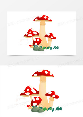 卡通蘑菇图片大全大图可爱呆萌