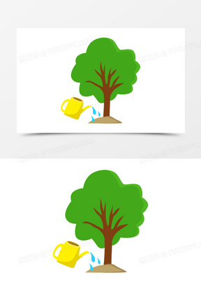 树苗卡通图片素材