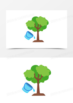 开水浇树的图片漫画图片