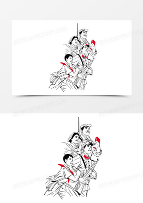 劳动人民剪影图片素材