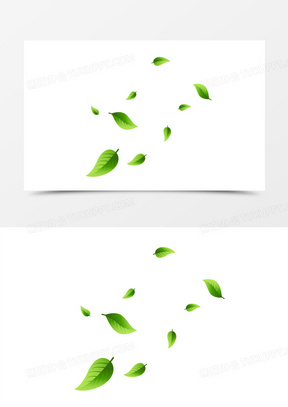 漂浮的树叶图片素材
