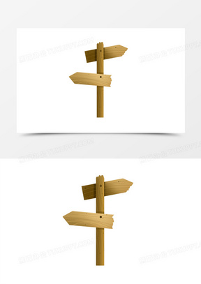 指引牌图片卡通可爱图案设计