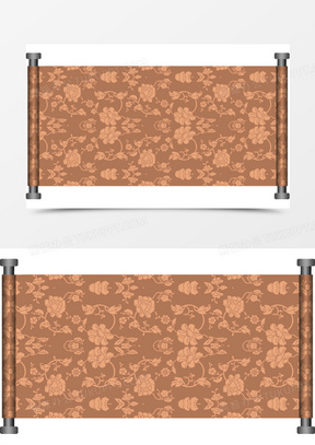 古典卷轴创意花纹