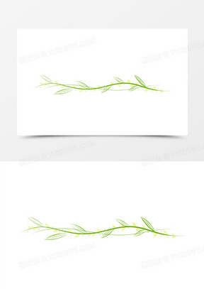 手绘清明时节分割线元素