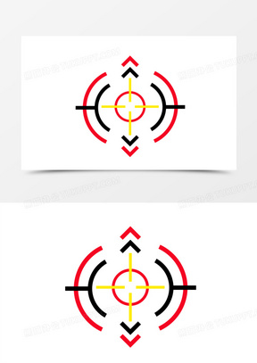 手绘瞄准准星免抠素材