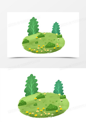 卡通手绘免抠绿草坪元素190绿草坪10绿草坪331绿草坪10草地草坪野外