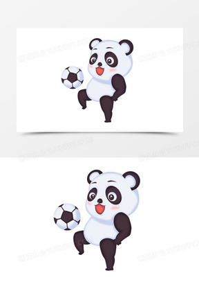 足球比赛图片绘画作品大全_熊猫办公