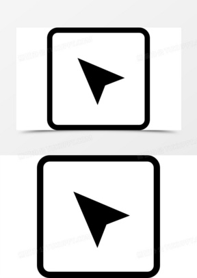 箭头指向左上角的方形按钮图标