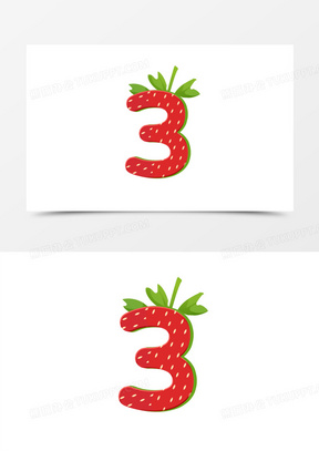 设计642一组渐变3d立体倒计时数字艺术字1524卡通手绘翻页记分牌素材