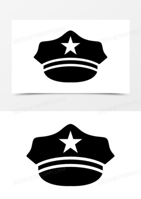 警察帽子的徽章简笔画图片
