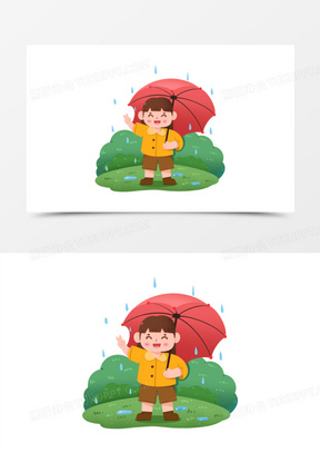 可爱的雨伞故事图片图片