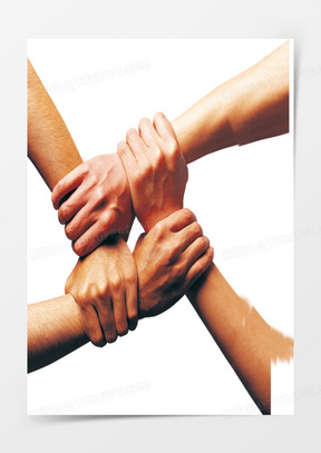 交叉的手臂帮助团队