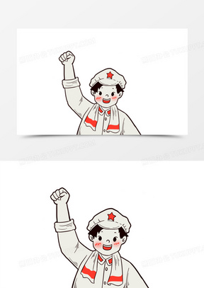 中国红军图片卡通素材