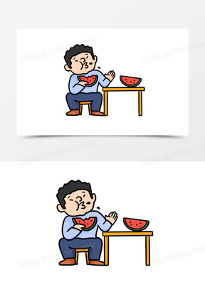 吃瓜图片可爱头像