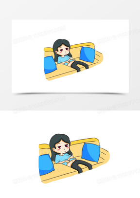 累瘫了的可爱表情包