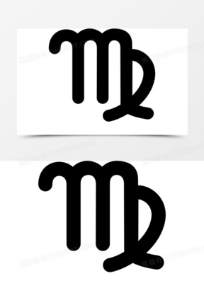 处女座星座符号图标